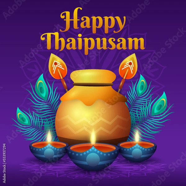 Obraz Happy Thaipusam Concept