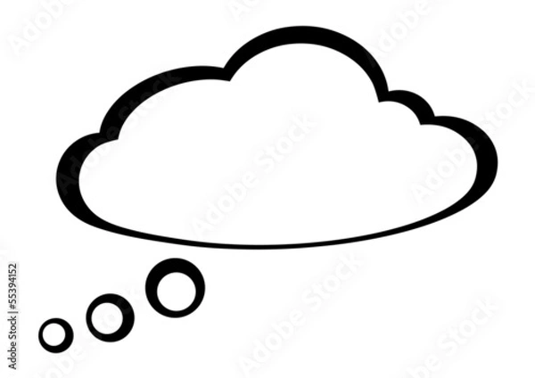 Obraz Thought bubble / cloud