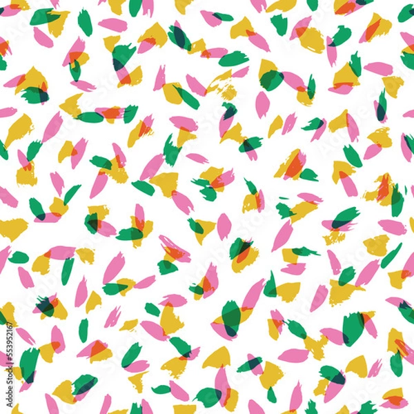 Obraz Colorful abstract hand drawn seamless pattern