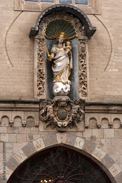 Fototapeta The Liebfrauenkirche is a catholic church in the center of the old town of Koblenz.