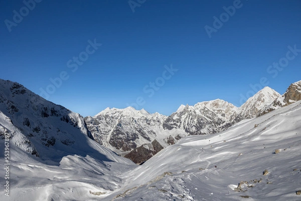 Obraz snow covered mountains
