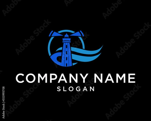 Obraz logo for company modern logo mercusuar logo