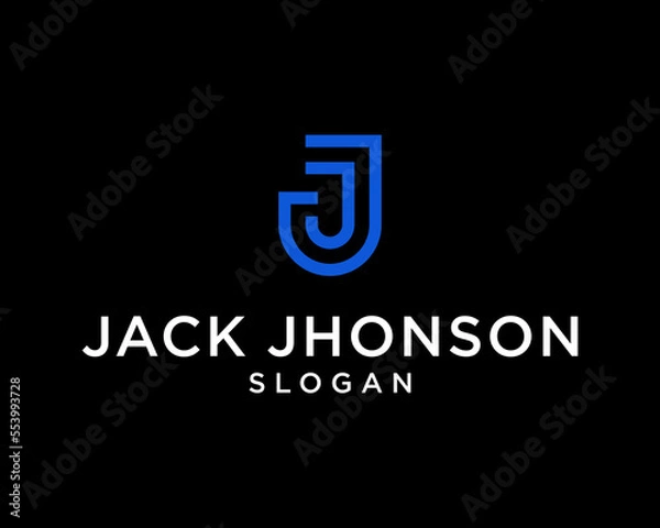 Obraz business logo design modern logo initial J