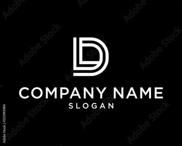 Obraz logo for business modern logo combination DL