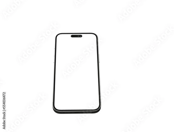 Obraz realistic smartphone template mockup for user experience presentation. Stylish concept design for websites, applications and landing pages.