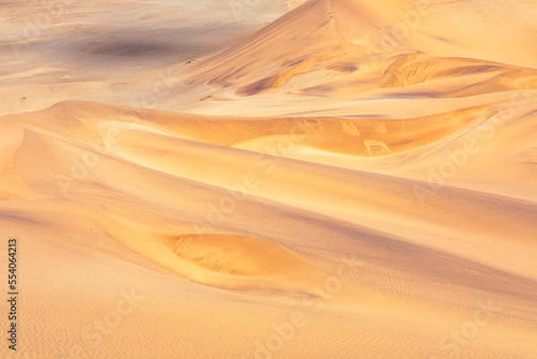 Obraz Namibia Desert. Aerial View Sand Dunes near Walvis Bay. Skeleton Coast. Namibia. Africa.