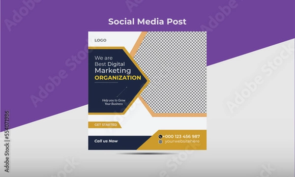 Obraz Social media post Design Template.