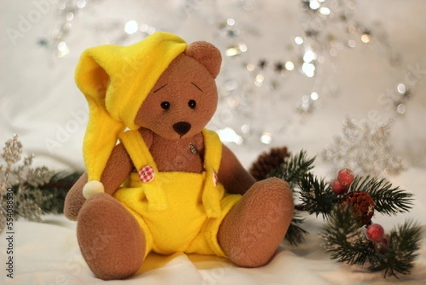 Obraz christmas teddy bear