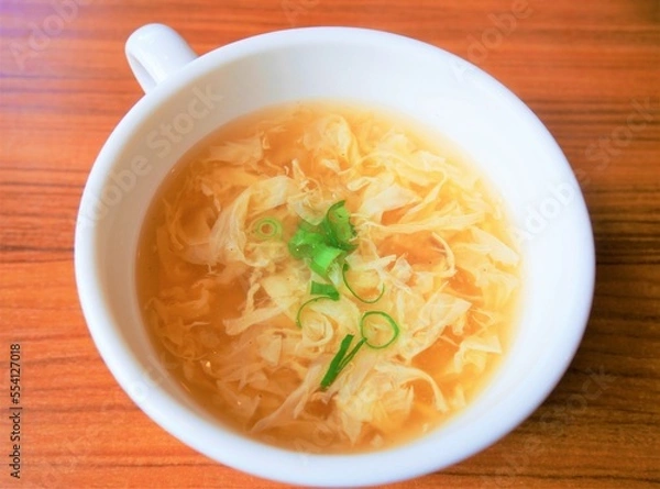 Fototapeta egg soup