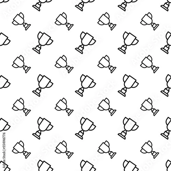 Fototapeta trophy pattern for web and background also printable