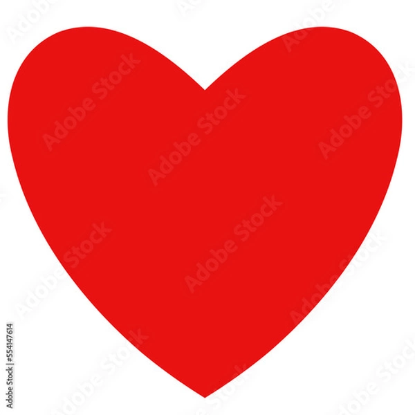 Fototapeta red heart isolated