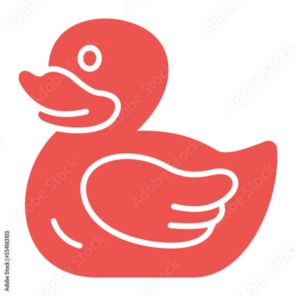 Fototapeta Duck Multicolor Glyph Icon