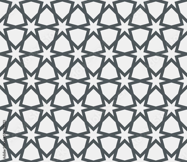 Fototapeta Oriental arabic seamless background tile quality vector illustration cut