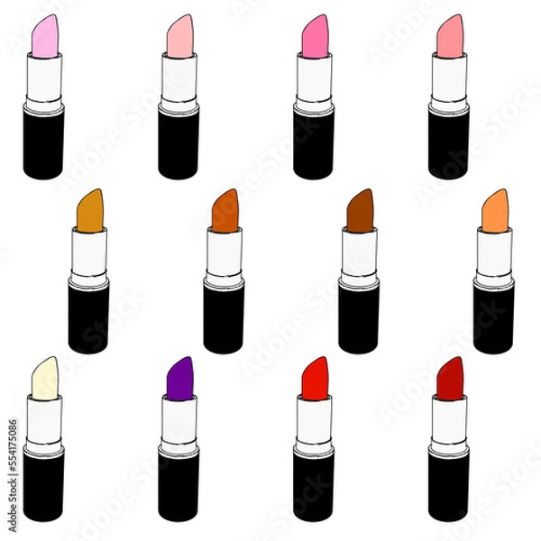 Obraz set of lipsticks