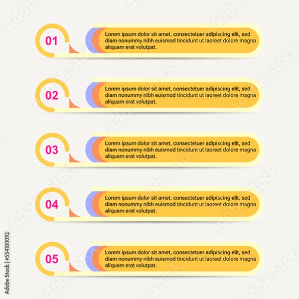 Fototapeta infographic modern simple design