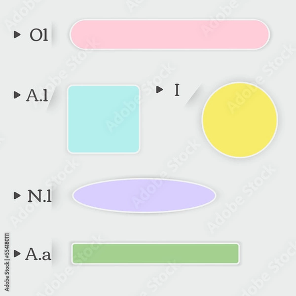 Fototapeta infographic  list item