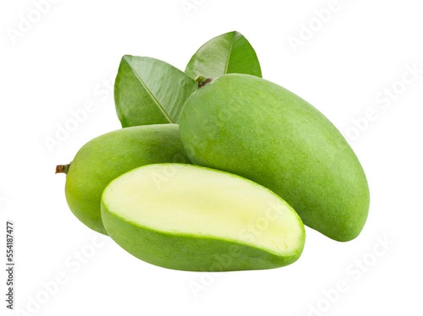 Obraz green mango isolated on transparent png