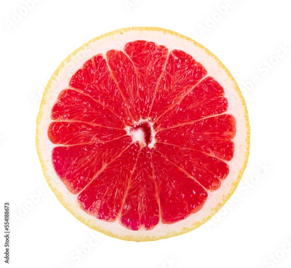 Obraz grapefruit with slice isolated on transparent png