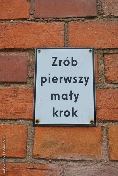 Obraz Zrób pierwszy mały krok