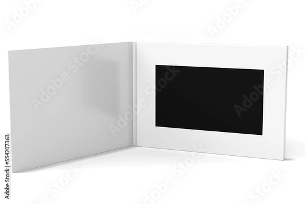 Fototapeta 3D illustration - Video brochure template