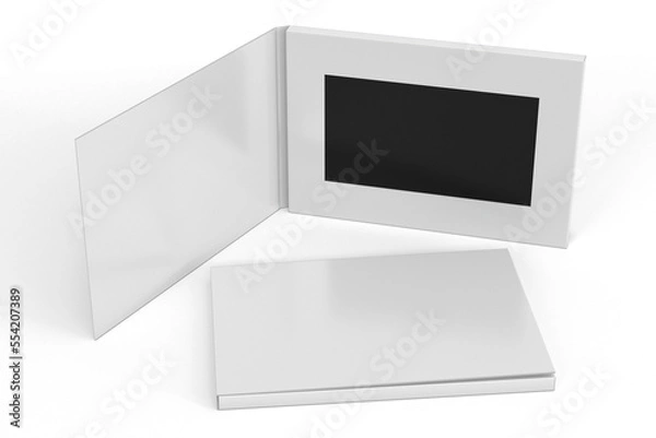 Fototapeta 3D illustration - Video brochure template