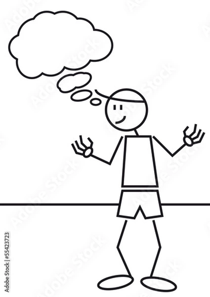 Fototapeta boy thinking