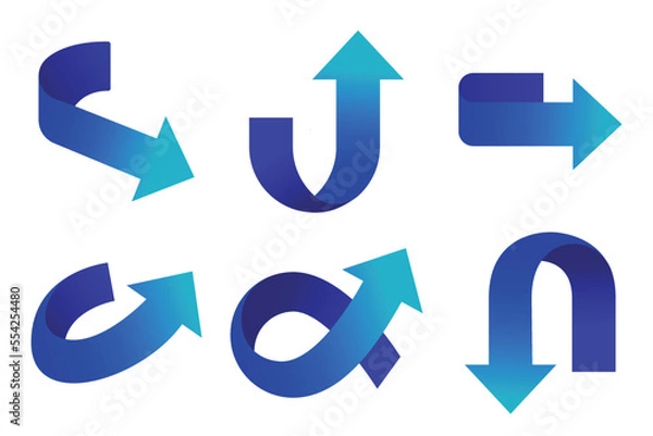 Obraz 3D Gradient Arrows