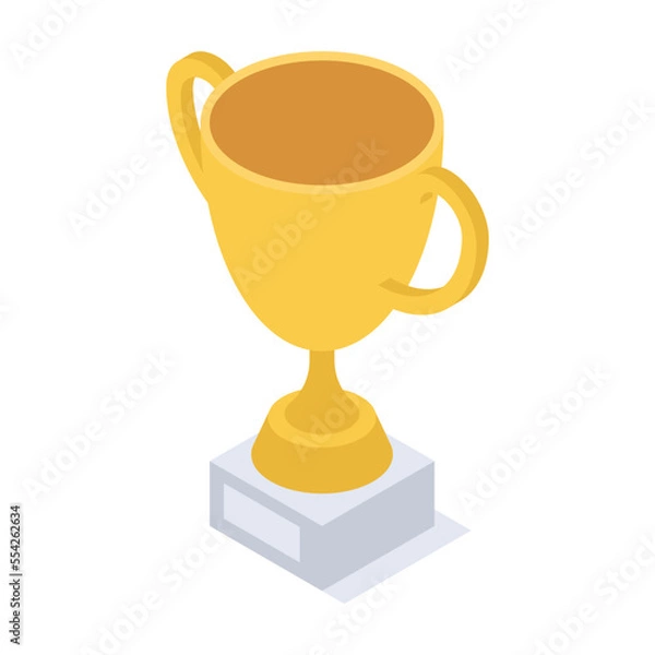 Fototapeta Isometric Trophy