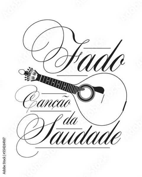 Fototapeta Fado typical Portuguese blues