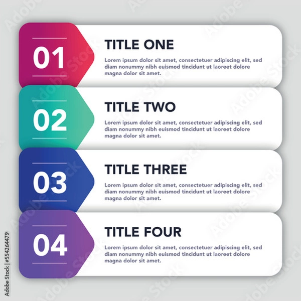 Fototapeta Infographics Numbers 7