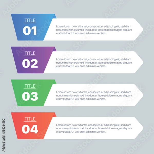 Fototapeta Infographics Numbers 10