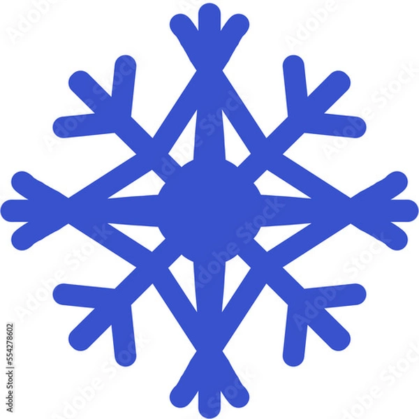 Obraz dark blue snowflakes