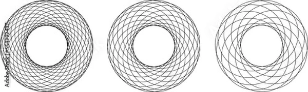 Fototapeta Design background. Figure from lines. Pattern abstraction. Geometry vector illustration.