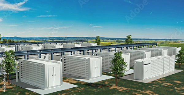 Fototapeta battery storage