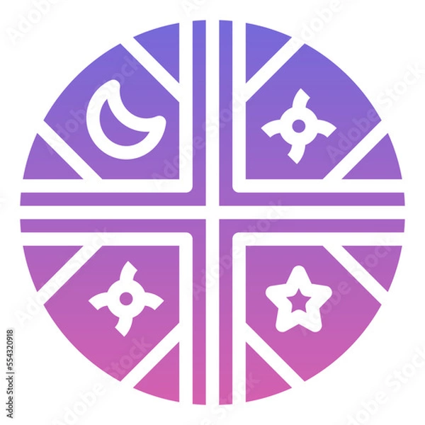 Obraz MAPUCHE,indigenous,chilean,tradition,symbol,Gradient,icon