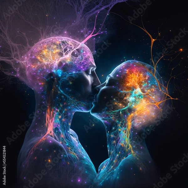 Obraz twin flame hologram