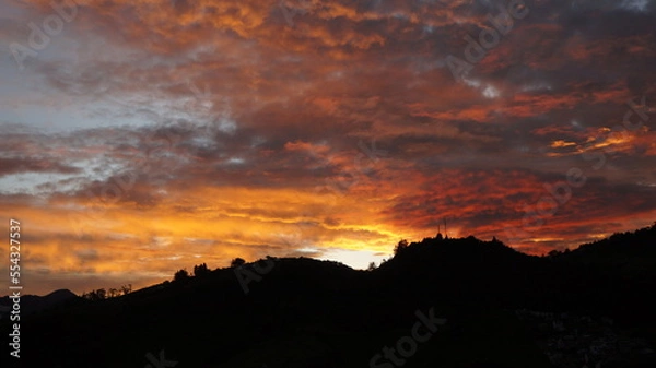 Fototapeta Cielo rojo