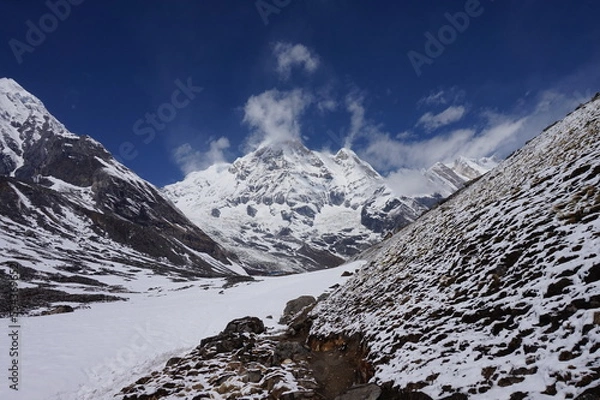 Obraz 히말라야 산 눈 설산 여행