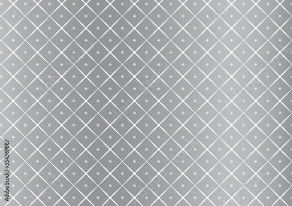 Fototapeta Abstract premium silver background rhombus seamless pattern