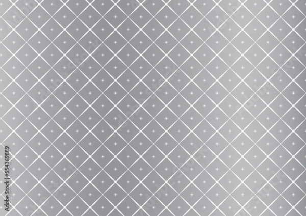 Fototapeta Abstract premium silver background rhombus seamless pattern