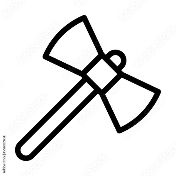 Fototapeta Axe Icon LineStyle