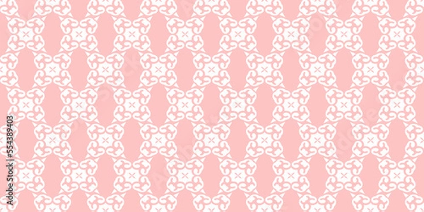 Obraz Seamless pattern with pink flowers
