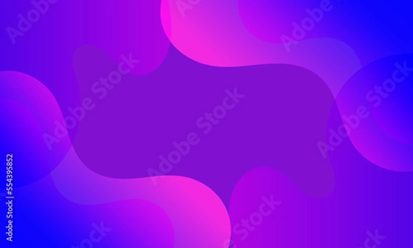 Obraz Vector abstract wave line colorful landing page flat background vector design