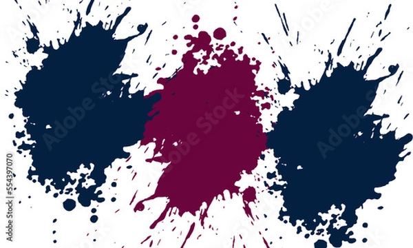Fototapeta Vector abstract colorful painted grunge texture background design