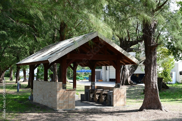 Fototapeta キャンプ場の炊事場