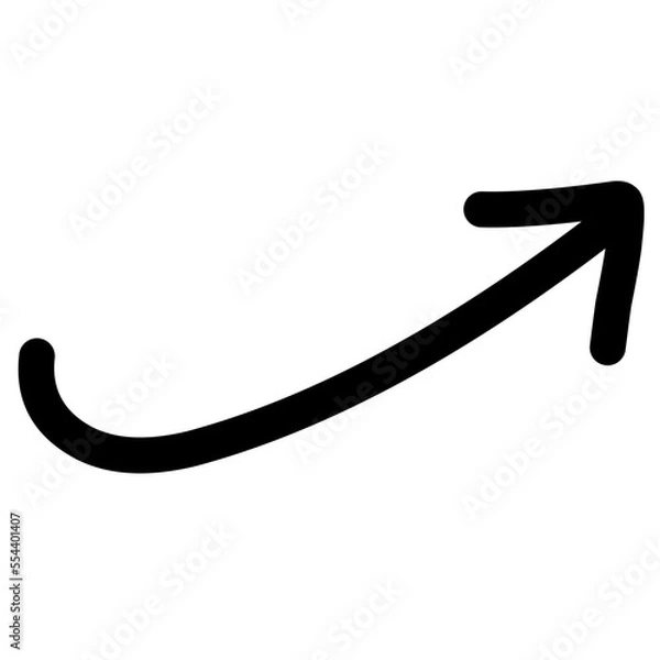 Obraz Hand drawn curved arrows