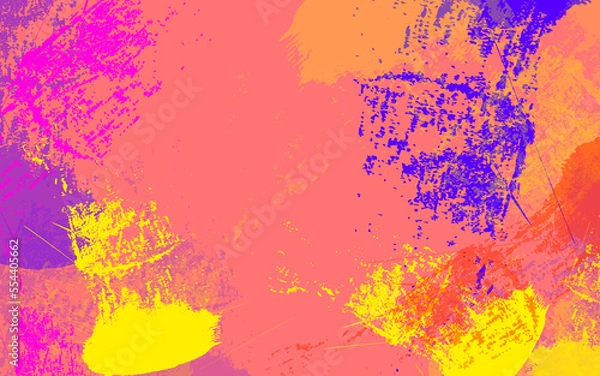 Fototapeta Abstract grunge texture orange color background vector