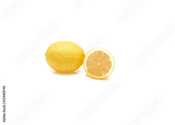 Obraz Lemon isolated on white background.