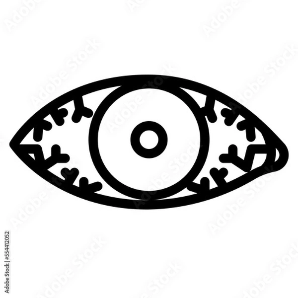 Fototapeta uveitis line icon