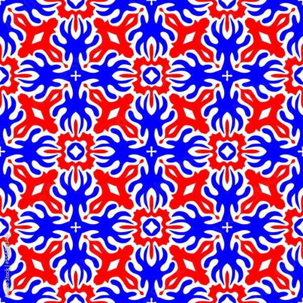 Fototapeta pattern with flowers, seamless pattern designs
